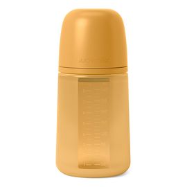 Suavinex silikonová kojenecká láhev SX Pro střední průtok 240 ml Colour Essence Hořčicová 4m+, Kolor: Musztardowy