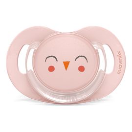 Suavinex anatomický dudlík SX Pro 6-18m Bonhomia Sova Růžová, Wiek: 6-18m, Rodzaj: anatomiczny, Kolor: Różowy