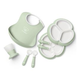 BabyBjörn Dinnerware jídelní sada 8 ks pudrově zelená, Kolor: Powder Green