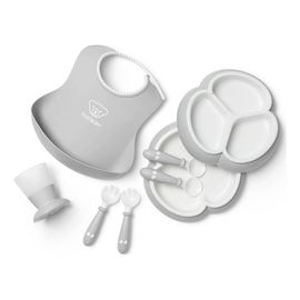BabyBjörn Dinnerware jídelní sada 8 ks šedá, Kolor: Grey