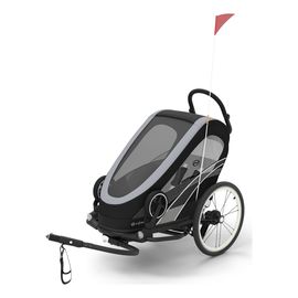 Cybex Zeno Bike – cyklopřívěs 2v1, Kolor materiału: All Black