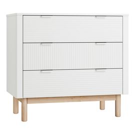 Pinio Miloo komoda se 3 zásuvkami Bílá, Rodzaj: 3 szuflady, Kolor: biały
