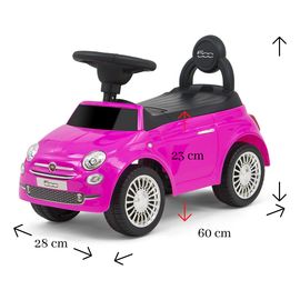 Milly Mally odrážedlo Fiat 500 Pink, Kolor: Pink