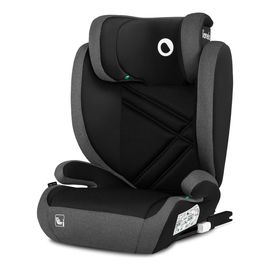 Lionelo Hugo i-Size – autosedačka pro starší děti (100–150 cm | 15–36 kg | 4–12 let), Kolor: Black Grey