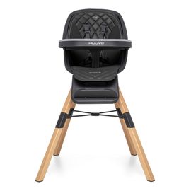 Muuvo Choc 2 Graphite – 3v1 jídelní židlička s otočným sedadlem, Kolor: graphite