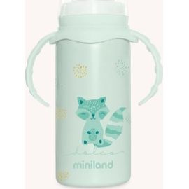 Miniland termolahev z nerezové oceli s dudlíkem Dolce 240ml mátová