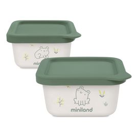 Miniland hermetické nádoby ECO-friendly 2x400ml Žabka