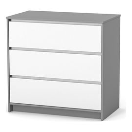 Veres Bern 900 – dětská komoda (90 cm) – White Graphite, Kolor: White Graphite