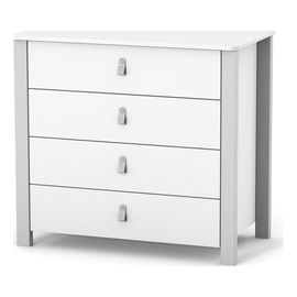 Veres Monaco 900 – dětská komoda (90 cm) – White Grey, Rozmiar: 90 cm, Kolor: White Grey