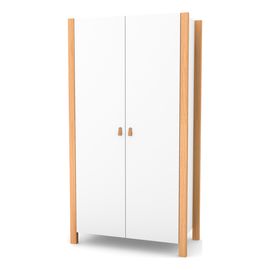 Veres Monaco 960 – dětská skříň, dvoudveřová (96×47×180 cm) – White Natural, Rodzaj: dwudrzwiowa, Kolor: White Natural