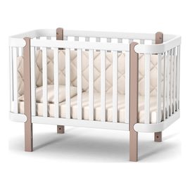 Veres Monaco – dětská postýlka se sklopnou bočnicí (120×60 cm) – Cappuccino White, Rozmiar: 120x60 cm, Kolor: Cappuccino White