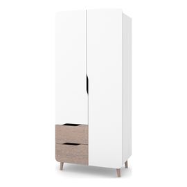 Veres Sydney 850 – dětská skříň, dvoudveřová (85×47×194 cm) – Cappuccino White