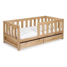 LittleSky by Klupś Amelia Dub dělený úložný prostor na lůžkoviny 160x80, Kolor: Dąb