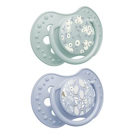 Lovi smoczek silikonowy dynamiczny 6-18m 2 szt  Blossom Blue, Wiek: 6-18m, Kolor: Blossom Blue