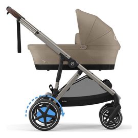 Cybex eGazelle S kombinovaný kočárek 2v1, Rodzaj wózka: głęboko-spacerowy, Kolor materiału: Almond Beige