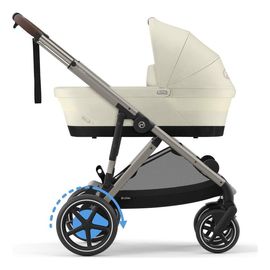 Cybex eGazelle S — коляска 2 в 1 (глибока + прогулянкова), Rodzaj wózka: głęboko-spacerowy, Kolor materiału: Seashell Beige