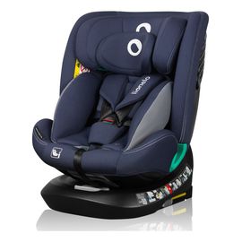 Lionelo Bastiaan One i-Size Mitwachsender Multi-Gruppen-Kindersitz 40-150 cm (0-36 kg | 0-12 Jahre), Kolor: Blue Navy
