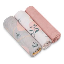 Lionelo Leaf Bamboo Muslin Squares 3-Pack, Kolor: Leaf, image 