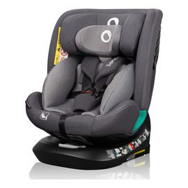 Lionelo Bastiaan One i-Size — мультигрупове автокрісло (40—150 см | 0—36 кг | 0—12 років), Kolor: Grey Stone