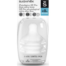 Suavinex smoczki do butelek SX Pro o ultra wolnym przepływie +0m