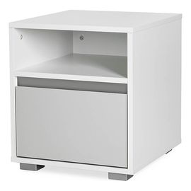 LittleSky by Klupś Dalia noční stolek Biały-popiel, Kolor: Biały-popiel