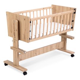 LittleSky by Klupś Zoya přistavná postýlka 89x40 Dub, Rozmiar: 89x40, Kolor: Dąb