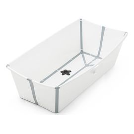 Stokke Flexi Bath X-Large – velká skládací vanička s lehátkem White, Kolor: White, Wariant: wanienka z leżaczkiem