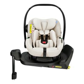 Avionaut Pixel PRO 2.0 C IQ Orbit - Leichte drehbare Babyschale mit Isofix-Basis (40-86 cm | 0-13 kg | 0-15 Monate, EU R129/i-Size), Baza: baza IQ Orbit, Kolor: Beige