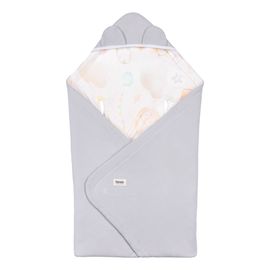 Lionelo Travel Swaddle Blanket zavinovačka do autosedačky Beige Magnolia, Kolor: Grey Balloon