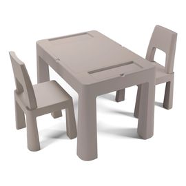 Tega komplet Teggi Multifun - stolik i krzesełka Kamienny