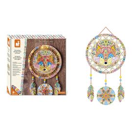 Janod zestaw kreatywny Przeplatanka 3D String art Świecący łapacz snów 8+