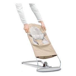 BabyBjorn poszycie do leżaczka Balance Soft Woven/Jersey Beż/Szary, Rodzaj: Woven/Jersey, Kolor: Beż/Szary