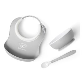 BabyBjorn zestaw do karmienia 3 szt. Light Grey, Kolor: Light Grey, image 