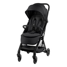 Britax Römer Flylite Kompakter Reisebuggy für Flugzeug, Kolor materiału: Carbon Black