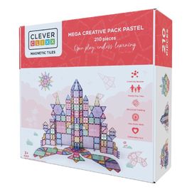Cleverclixx Magnetic Mega Creative Pack Pastel 210 pcs, image 