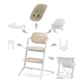 Cybex Lemo sada 4v1 se vzdělávací věží Sand White, Rodzaj: krzesełko z wieżą edukacyjną - 5w1, Kolor: Sand White