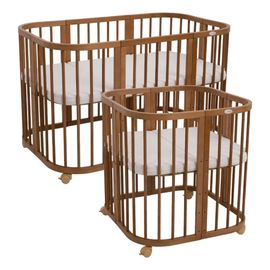 Waldin postýlka 7v1 s matrací Vintage, Rodzaj: kwadratowe, Kolor: Vintage