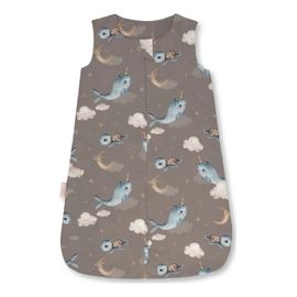 Waldin Bamboo Baby Sleeping Bag 0.5 TOG 0-6 Months Whales Brown, Rozmiar: 0-6m, Rodzaj: 0.5 tog, Kolor: Brown, image 
