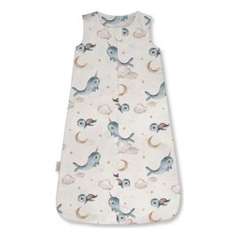 Waldin bambusový spací pytel pro miminka 0.5 tog 6-18 měs. Velryby Beige, Rozmiar: 6-18m, Rodzaj: 0.5 tog, Kolor: Beige