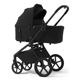 Future Design Inspiro 2v1 - kočárek 2v1 se skládací korbou, Kolor materiału: Pure Black