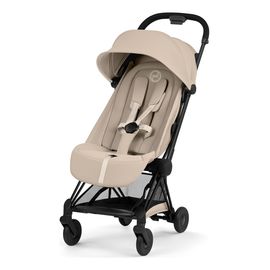 Cybex Coya — kompaktní sportovní kočárek do letadla, Rodzaj wózka: spacerowy, Kolekcja: Comfort, Kolor materiału: Cozy Beige, Kolor ramy: Black