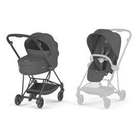 Cybex Mios 5.0 2w1 Black Cozy Beige, Rodzaj wózka: głęboko-spacerowy, Kolekcja: Comfort, Kolor materiału: Sepia Black, Kolor ramy: Black