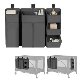 Lionelo Sidepocket organizér na postýlku Large Grey, Rozmiar: L, Kolor: Grey