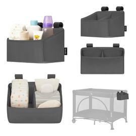 Lionelo Sidepocket organizér na postýlku Small Grey, Rozmiar: S, Kolor: Grey