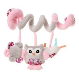 Play & Edu Spiral Toy spirala pluszowa Owl OP07, Kolor: Owl pink, image 