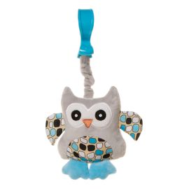 Play & Edu Squeeze Toy zabawka piszczałka Owl OB02, Kolor: Owl blue, image 