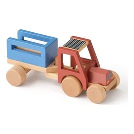 Kids Concept dřevěný traktor Aiden s přívěsem