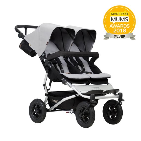 Mountain Buggy Duet dvojkočárek, Kolor materiału: Silver