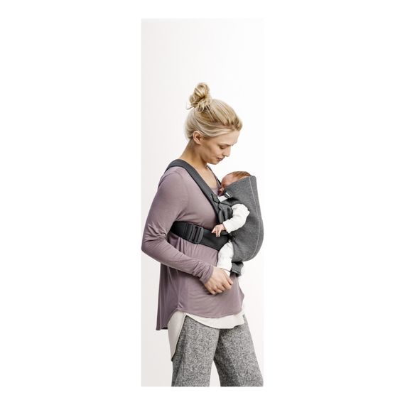 BabyBjorn Mini nosítko 3D Jersey Dark grey, Rodzaj: Jersey, Kolor: Dark grey, 10 zdjęcie