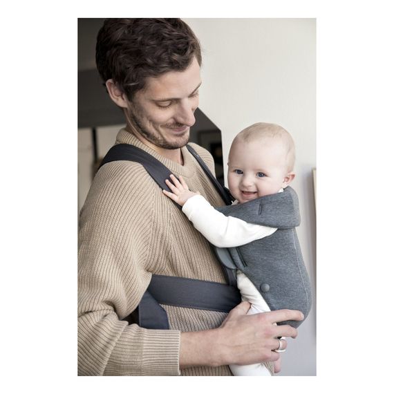 BabyBjorn Mini nosítko 3D Jersey Dark grey, Rodzaj: Jersey, Kolor: Dark grey, 11 zdjęcie